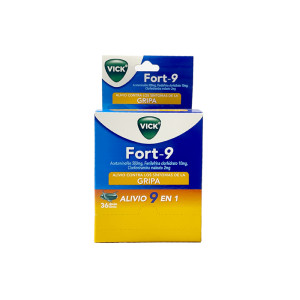 VICK FORT 9 500MG/2MG/10MG CAJA X 36 CAPSULAS 